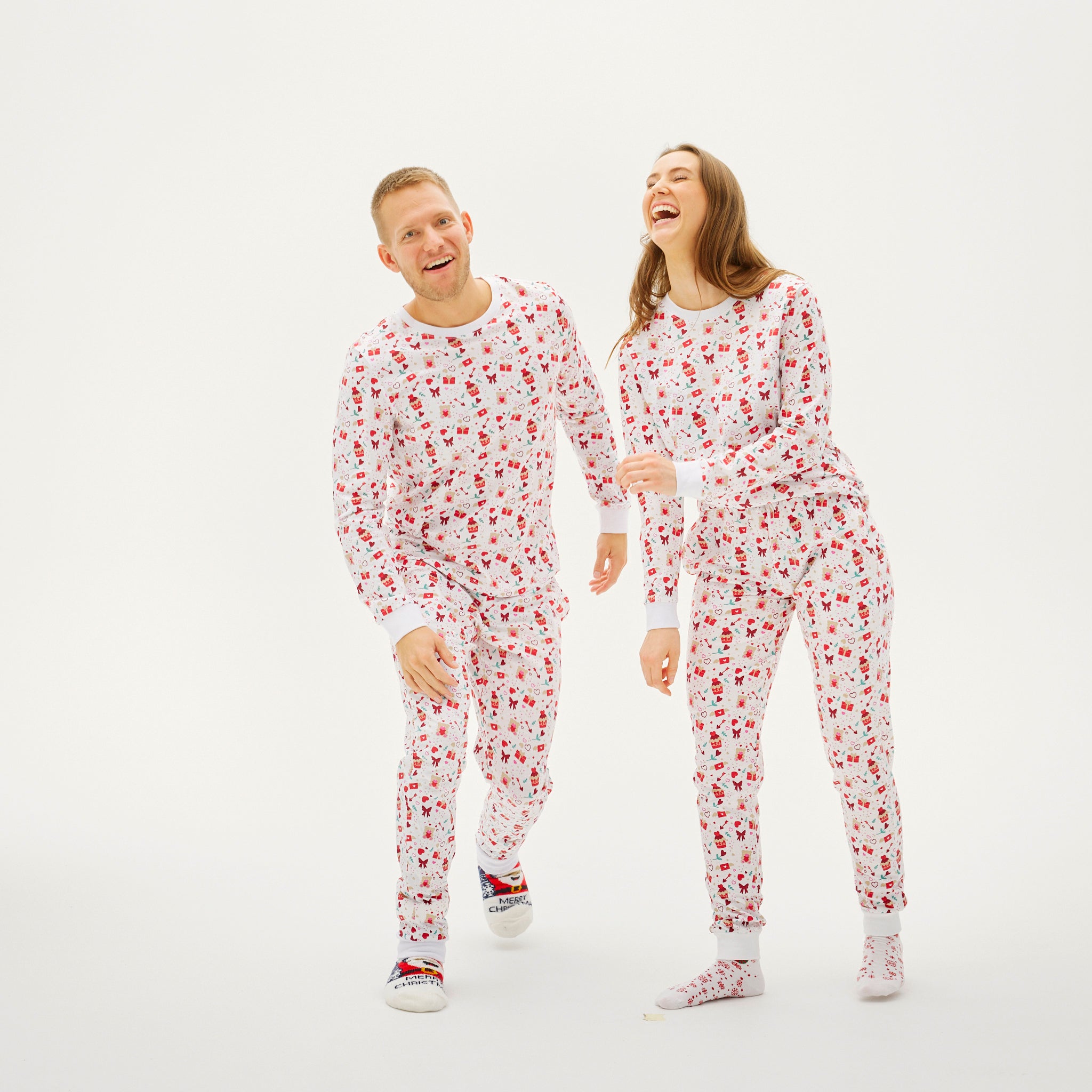 Valentines Pyjamas Vit - Dam.